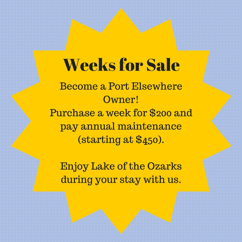 Port Elsewhere has Weeks for Sale